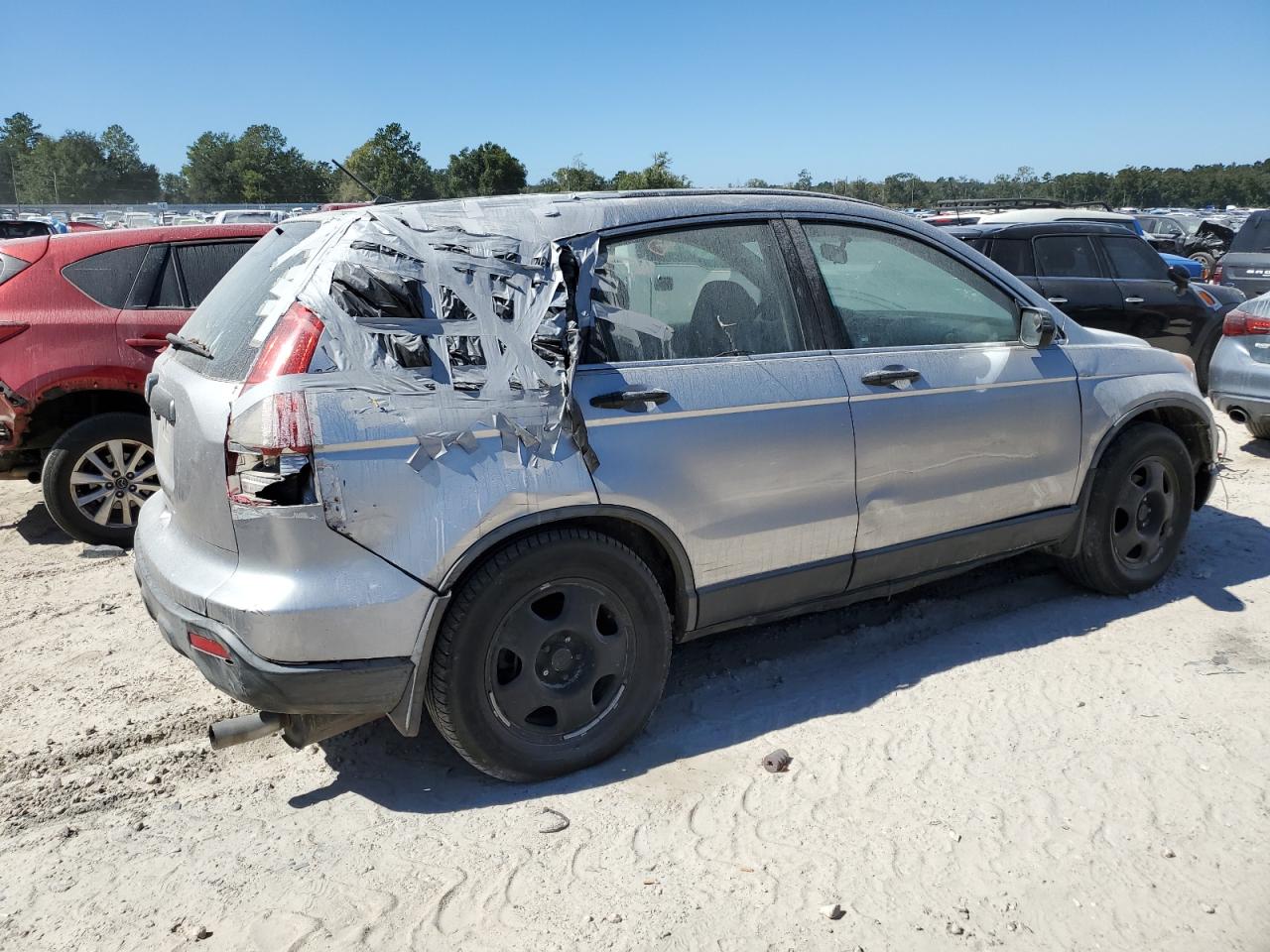2008 Honda CR-V VIN JHLRE38348C004218 Copart auction photo, rear end / top/roof damage thumbnail 3