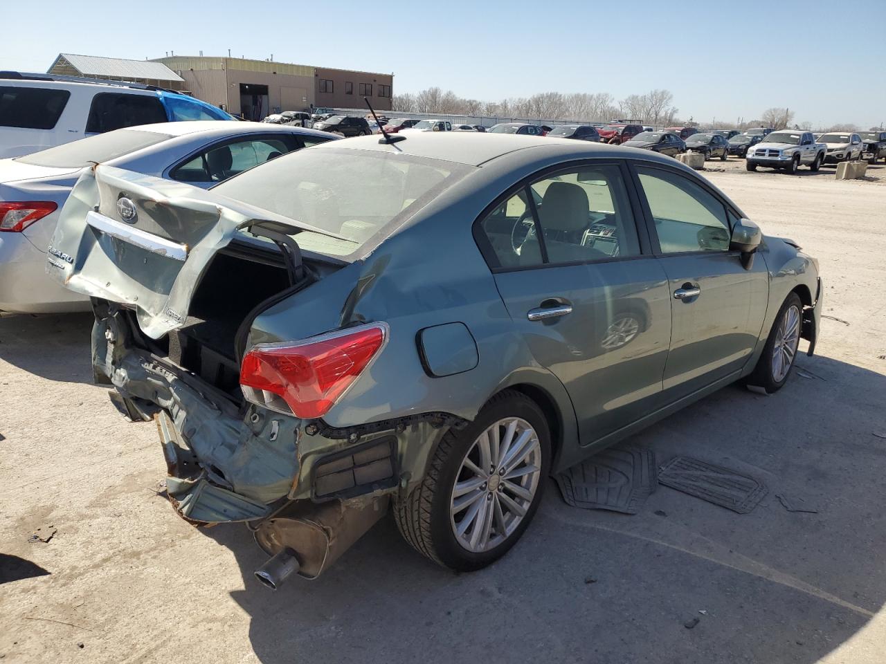 2014 Subaru Impreza VIN JF1GJAK66EH004944 Copart auction photo, rear end damage thumbnail 3