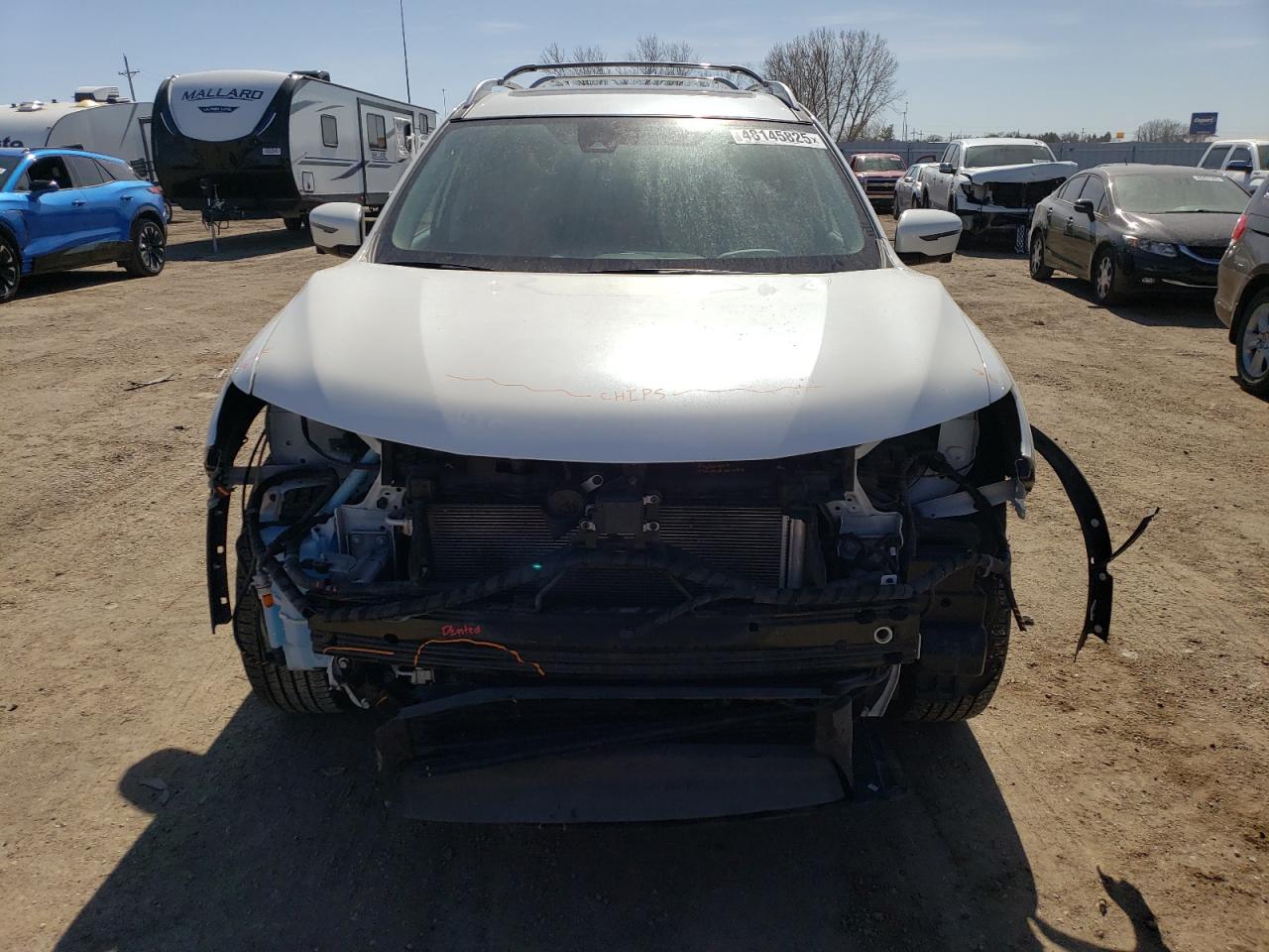 2018 Nissan Rogue VIN JN8AT2MV4JW342583 Copart auction photo, front end / side damage thumbnail 5