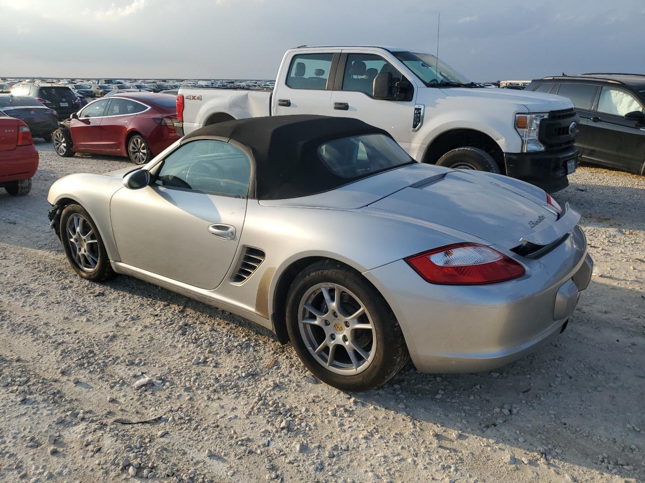 2007 Porsche Boxster VIN WP0CA29837U711256 Copart auction photo, front end damage thumbnail 2