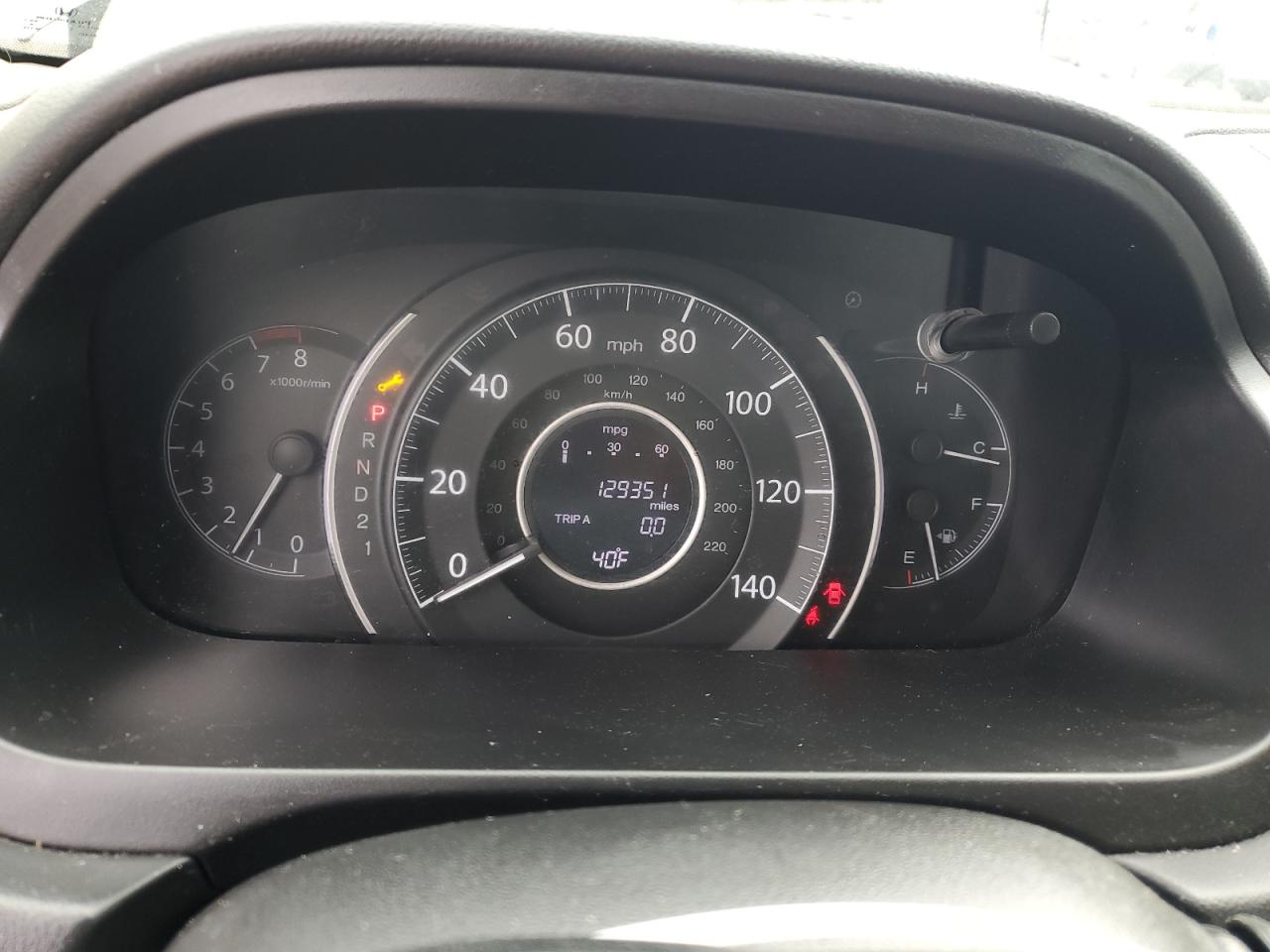 2012 Honda CR-V VIN 5J6RM3H56CL032591 Copart auction photo, side / front end damage thumbnail 9