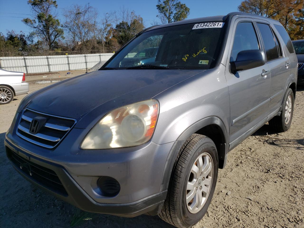 2006 Honda CR-V VIN SHSRD78976U401541 Copart auction photo, vandalism damage thumbnail 2