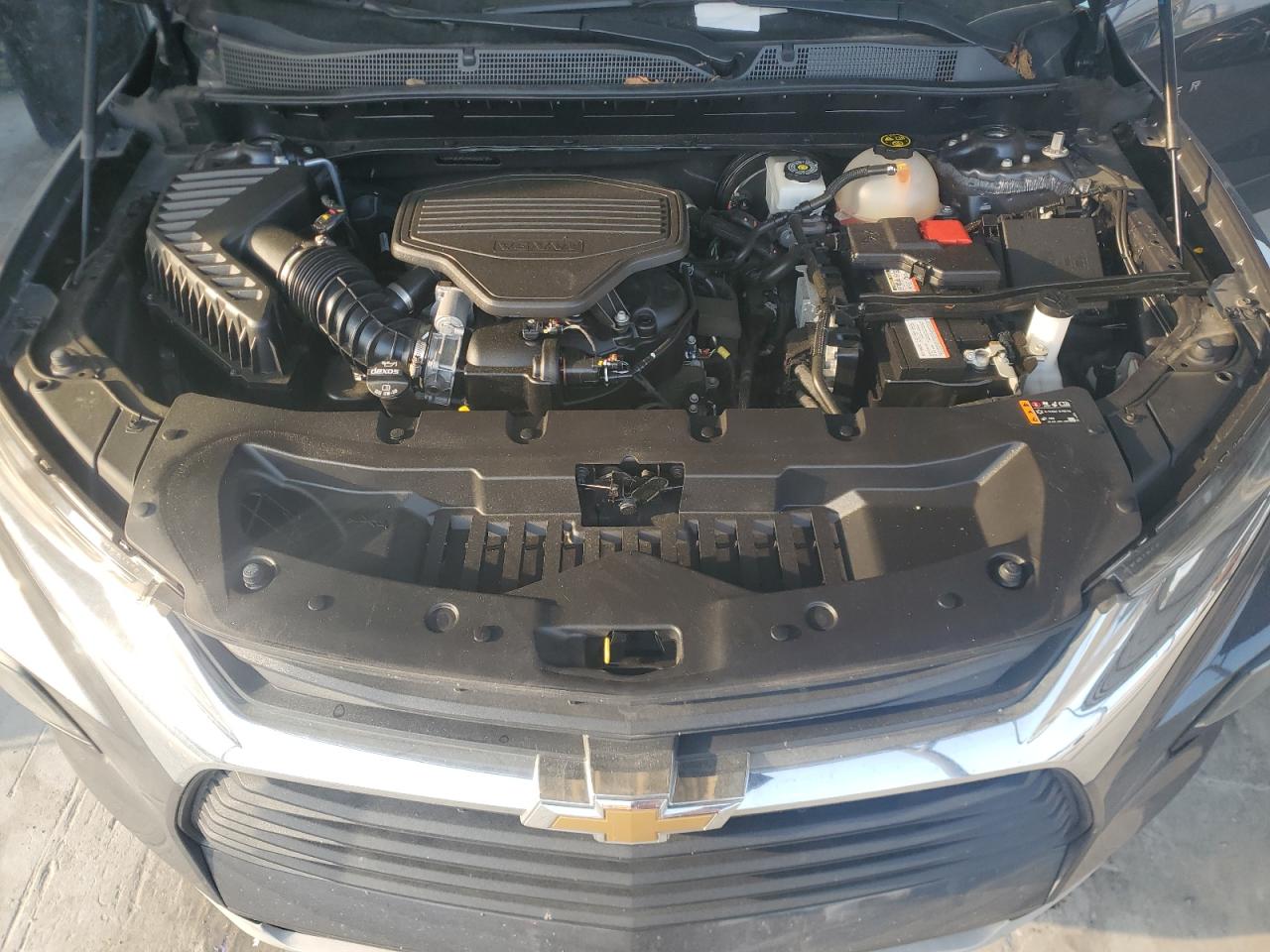 2021 Chevrolet Blazer VIN 3GNKBDRS8MS508706 Copart auction photo, top/roof damage thumbnail 12