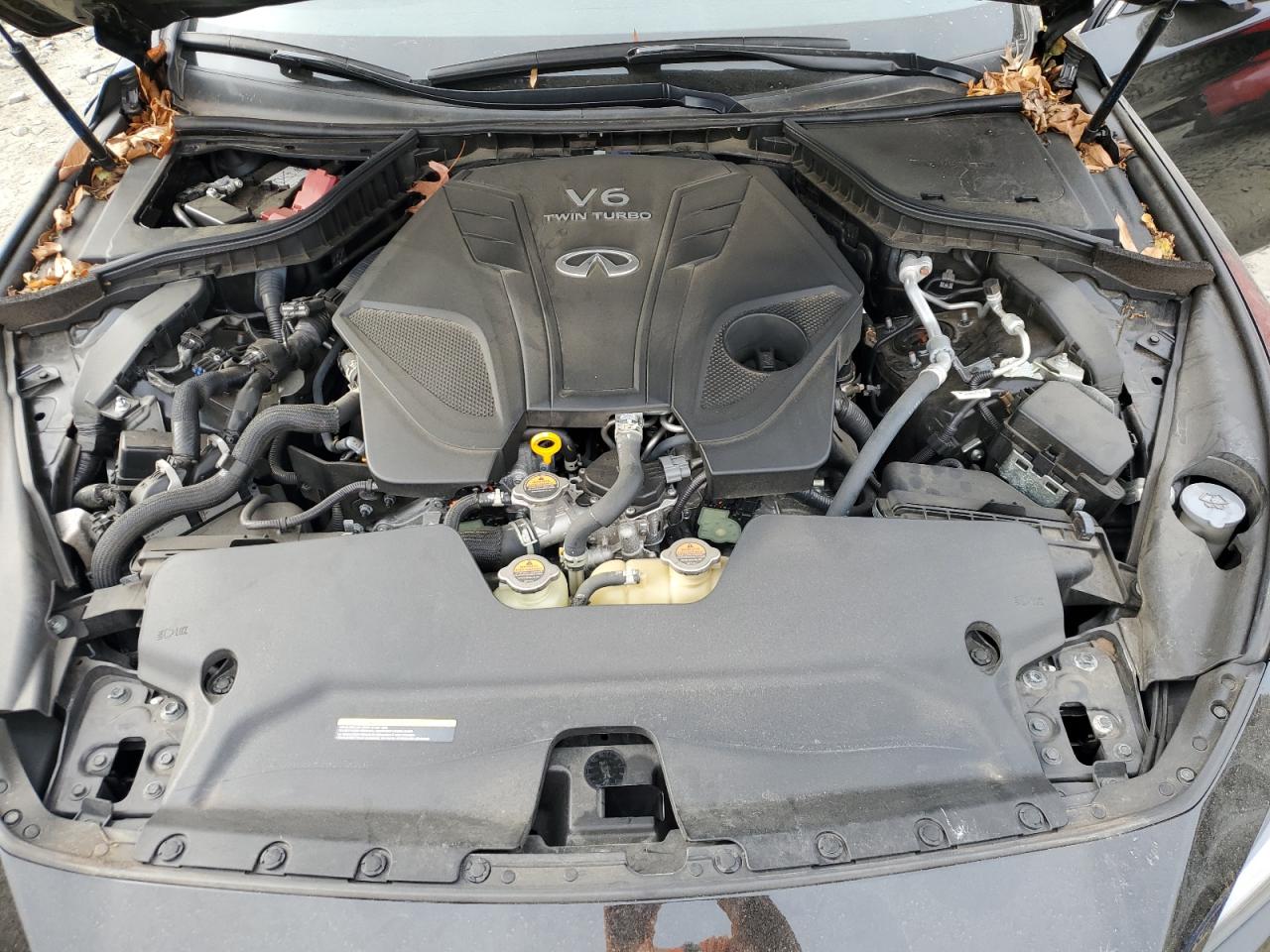 2021 Infiniti Q50 VIN JN1EV7BR9MM751949 Copart auction photo, front end / undercarriage damage thumbnail 11