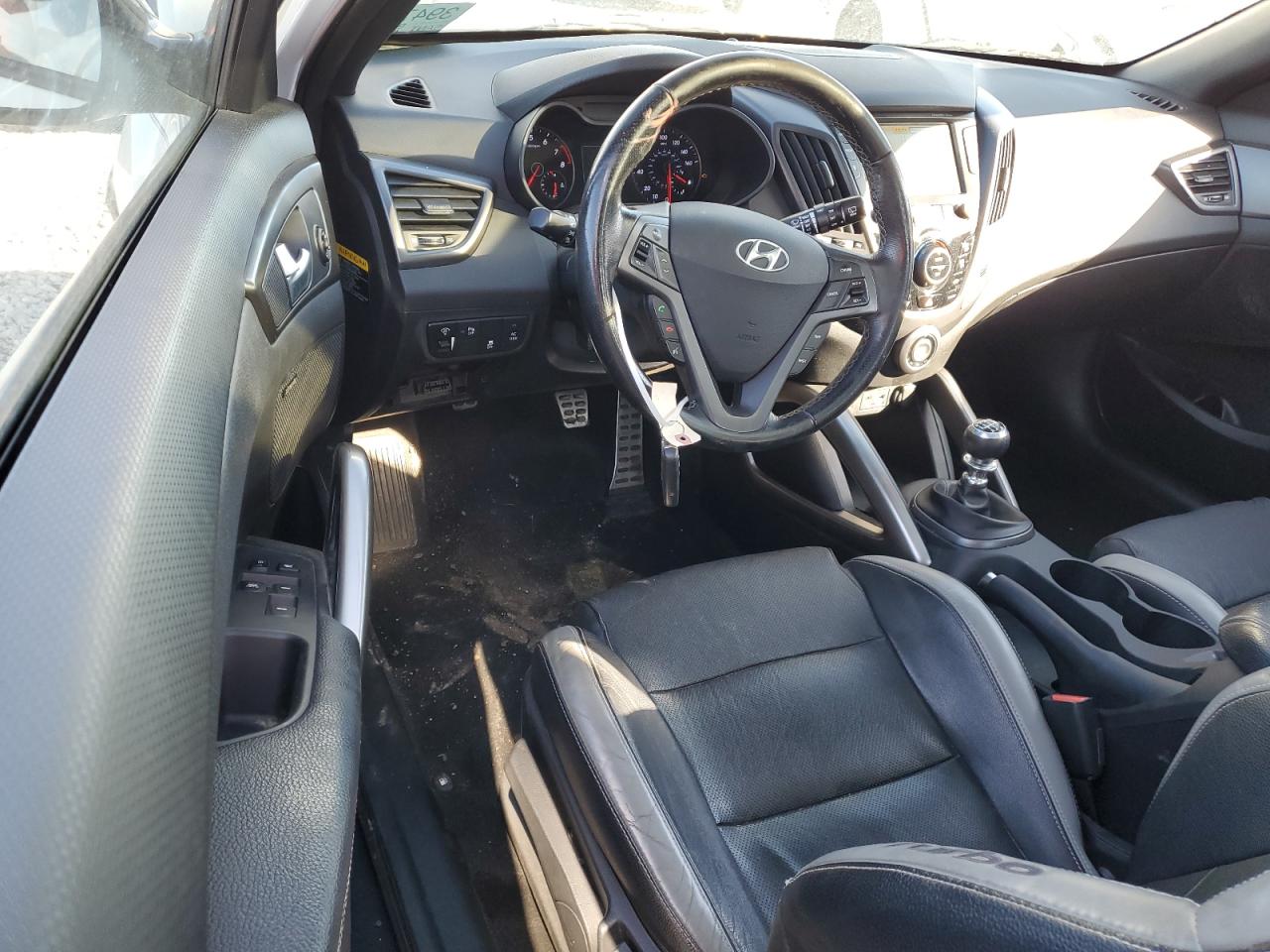 2016 Hyundai Veloster VIN KMHTC6AE4GU279274 Copart auction photo, front end / mechanical damage thumbnail 8