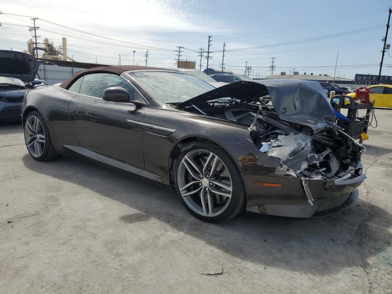2014 Aston Martin DB9 VIN SCFFDABM1EGB15312 Copart auction photo, front end damage thumbnail 4