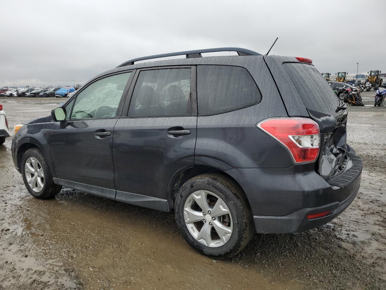 2015 Subaru Forester VIN JF2SJADC1FH593198 Copart auction photo, rear end damage thumbnail 2