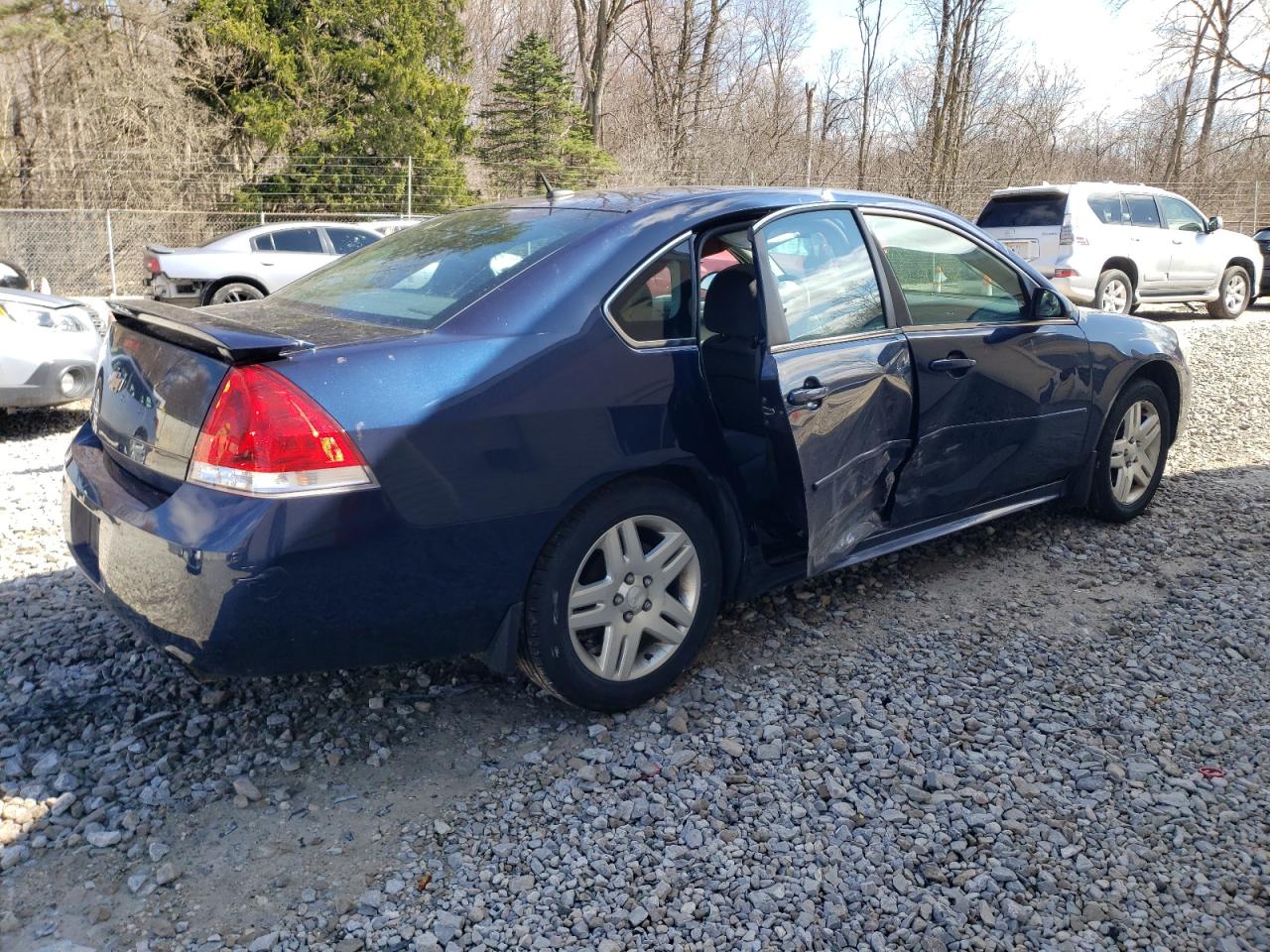 2012 Chevrolet Impala VIN 2G1WB5E37C1202467 Copart auction photo, side damage thumbnail 3