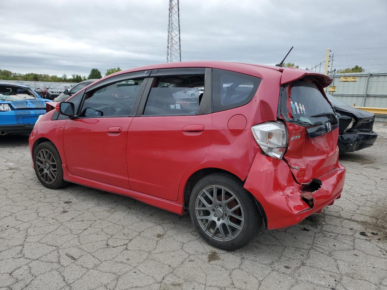 2009 Honda Fit VIN JHMGE87459S059570 Copart auction photo, rear end / front end damage thumbnail 2