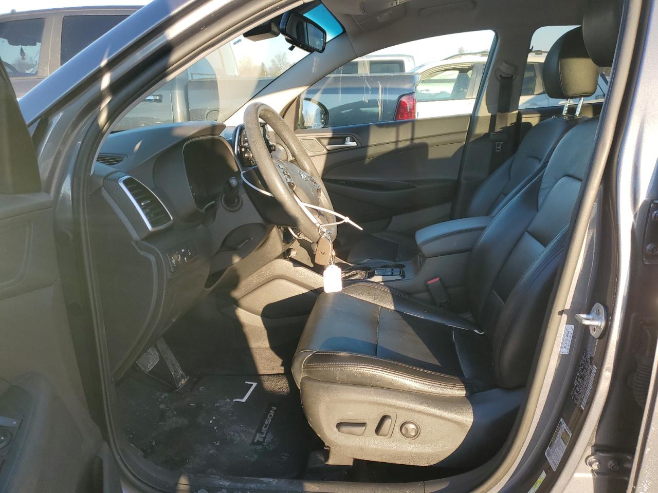 2019 Hyundai Tucson VIN KM8J3CAL3KU038285 Copart auction photo, side / front end damage thumbnail 7