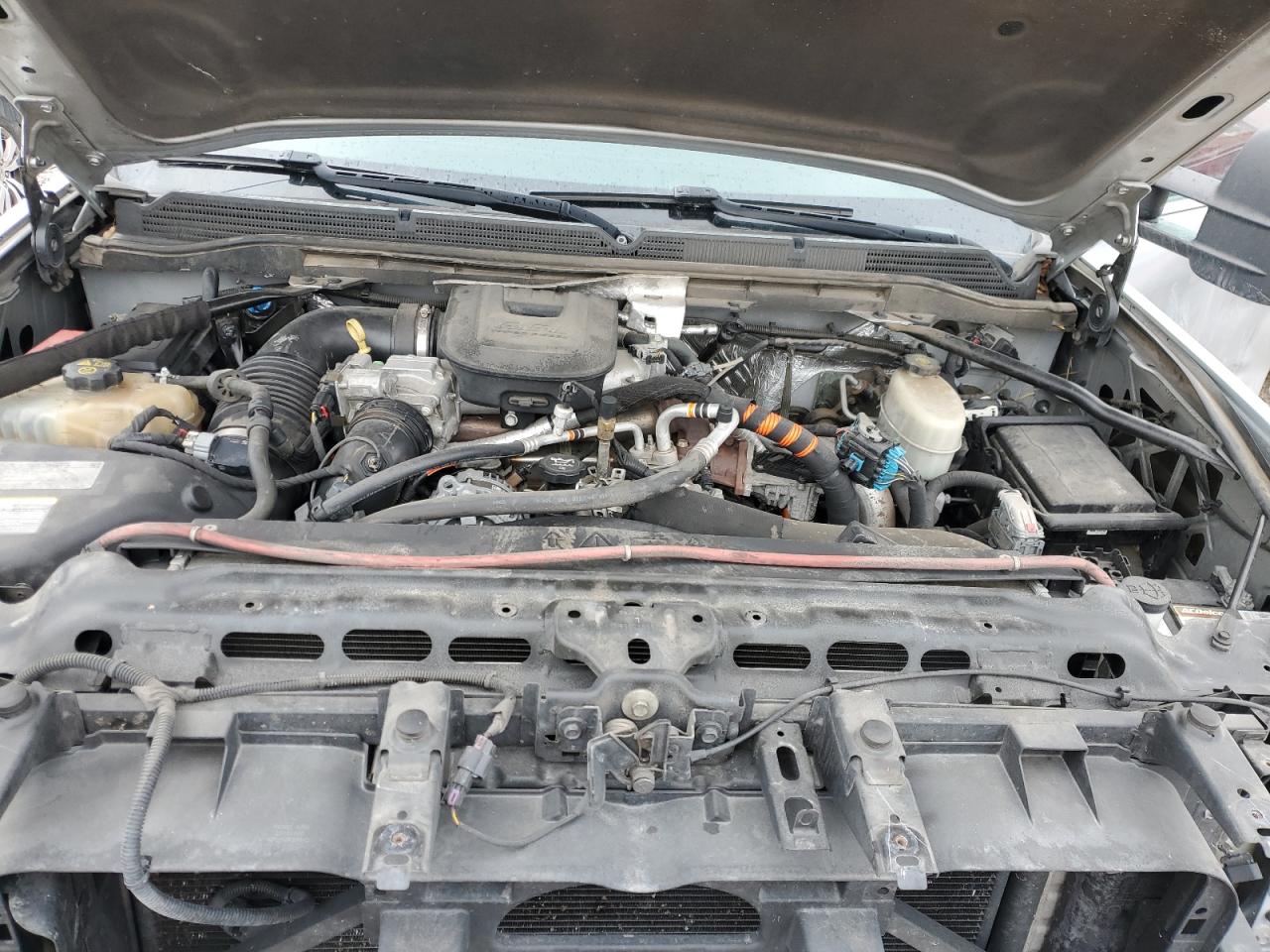 2015 GMC Sierra VIN 1GT22YE8XFZ125107 Copart auction photo, side / rear end damage thumbnail 13