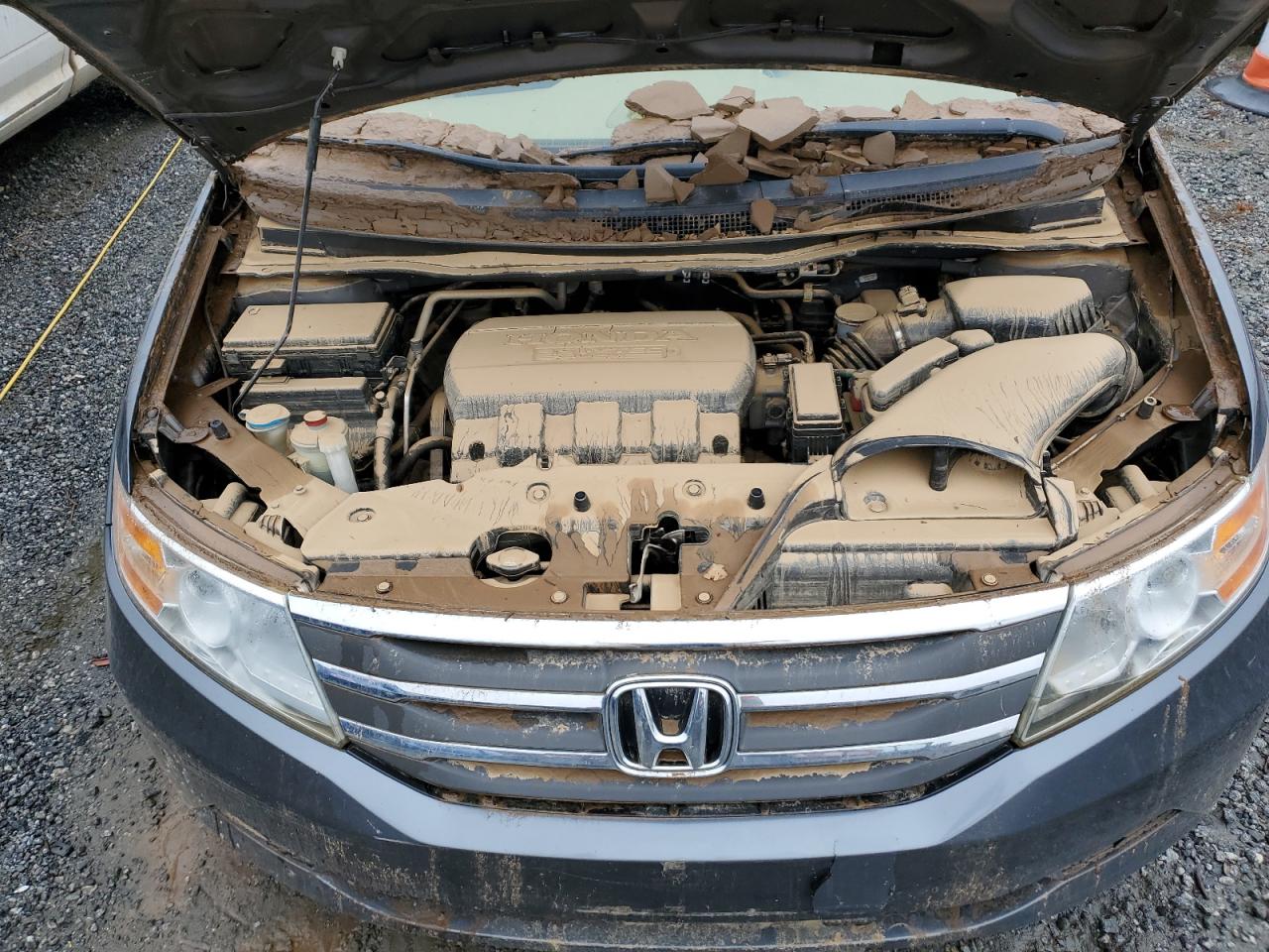 2013 Honda Odyssey VIN 5FNRL5H69DB059267 Copart auction photo, water/flood damage thumbnail 11