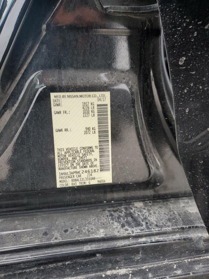 2017 Nissan Altima VIN 1N4AL3AP9HC246182 Copart auction photo, all over damage thumbnail 13