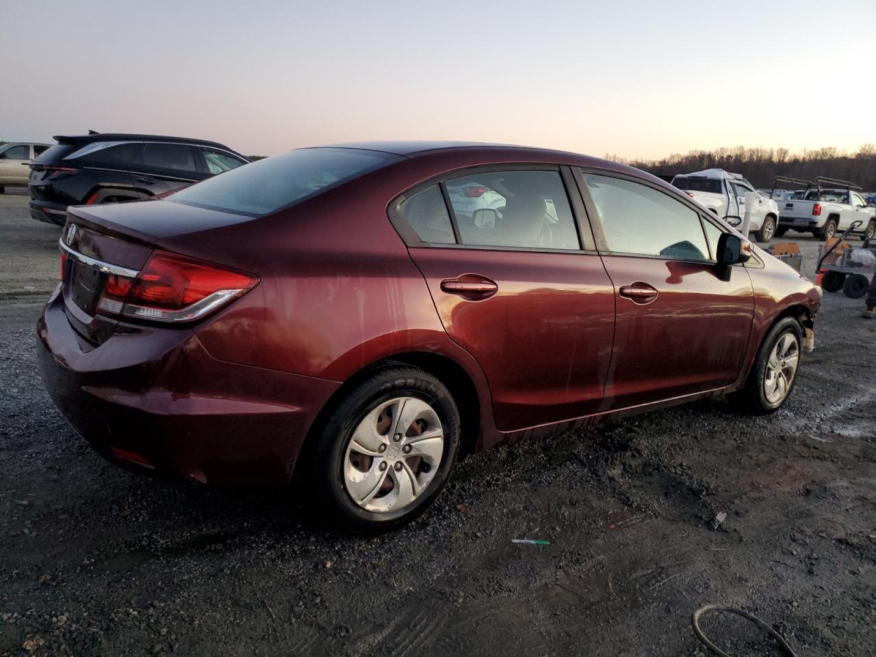 2013 Honda Civic VIN 19XFB2F53DE005872 Copart auction photo, front end damage thumbnail 3