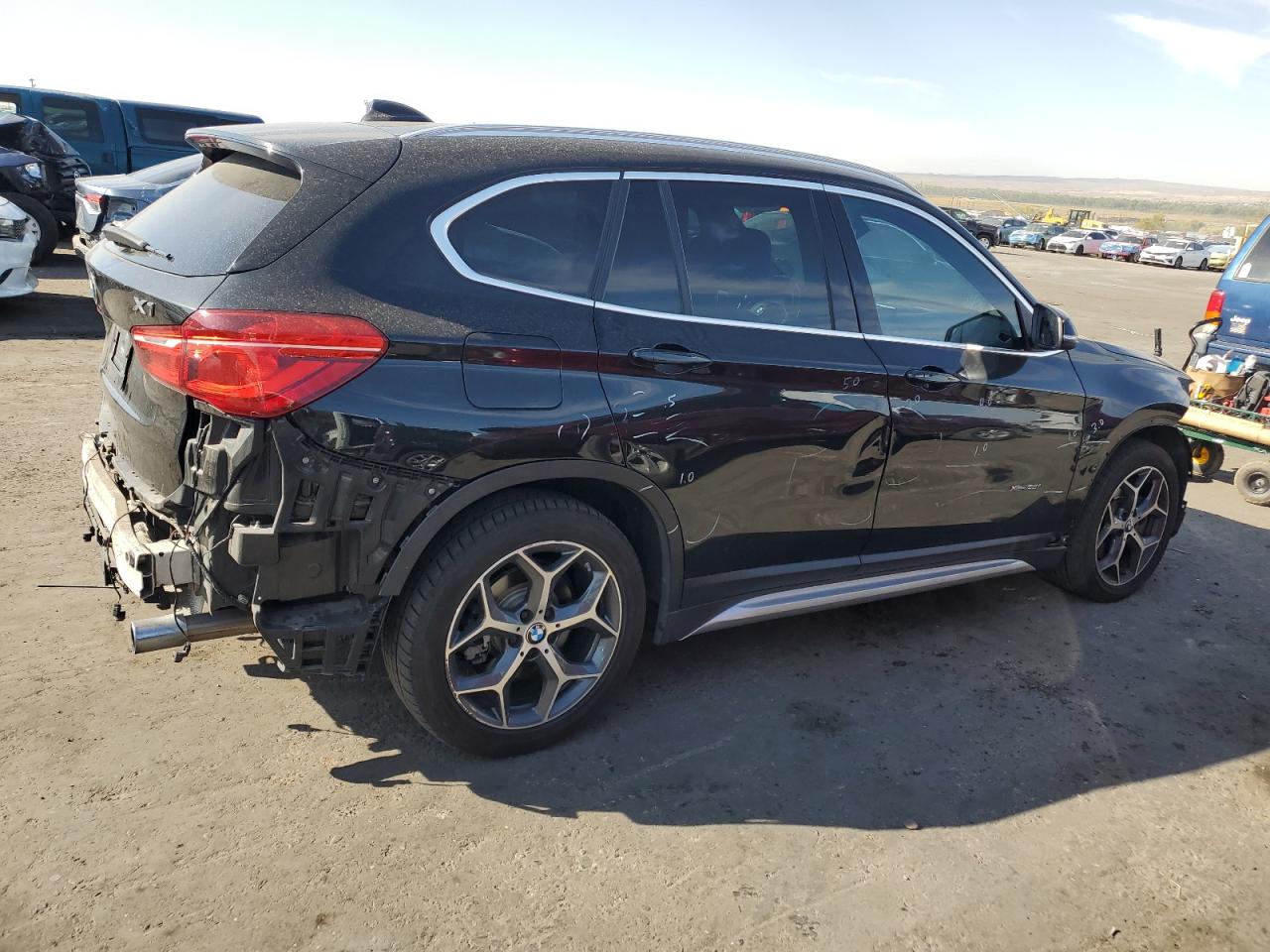 2017 BMW X1 VIN WBXHT3Z34H4A54372 Copart auction photo, front end damage thumbnail 3