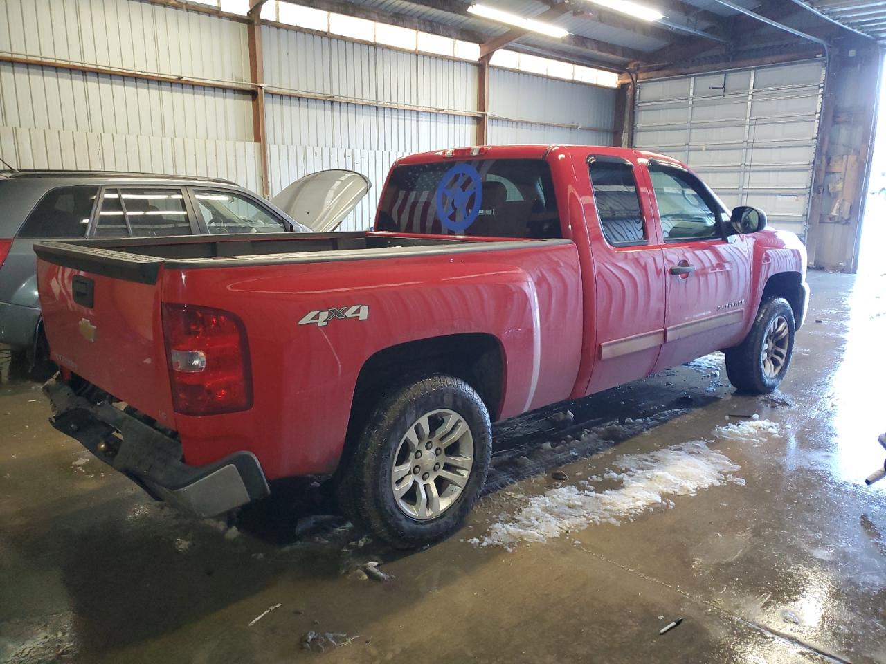 2013 Chevrolet Silverado VIN 1GCRKREAXDZ415237 Copart auction photo, rear end damage thumbnail 3