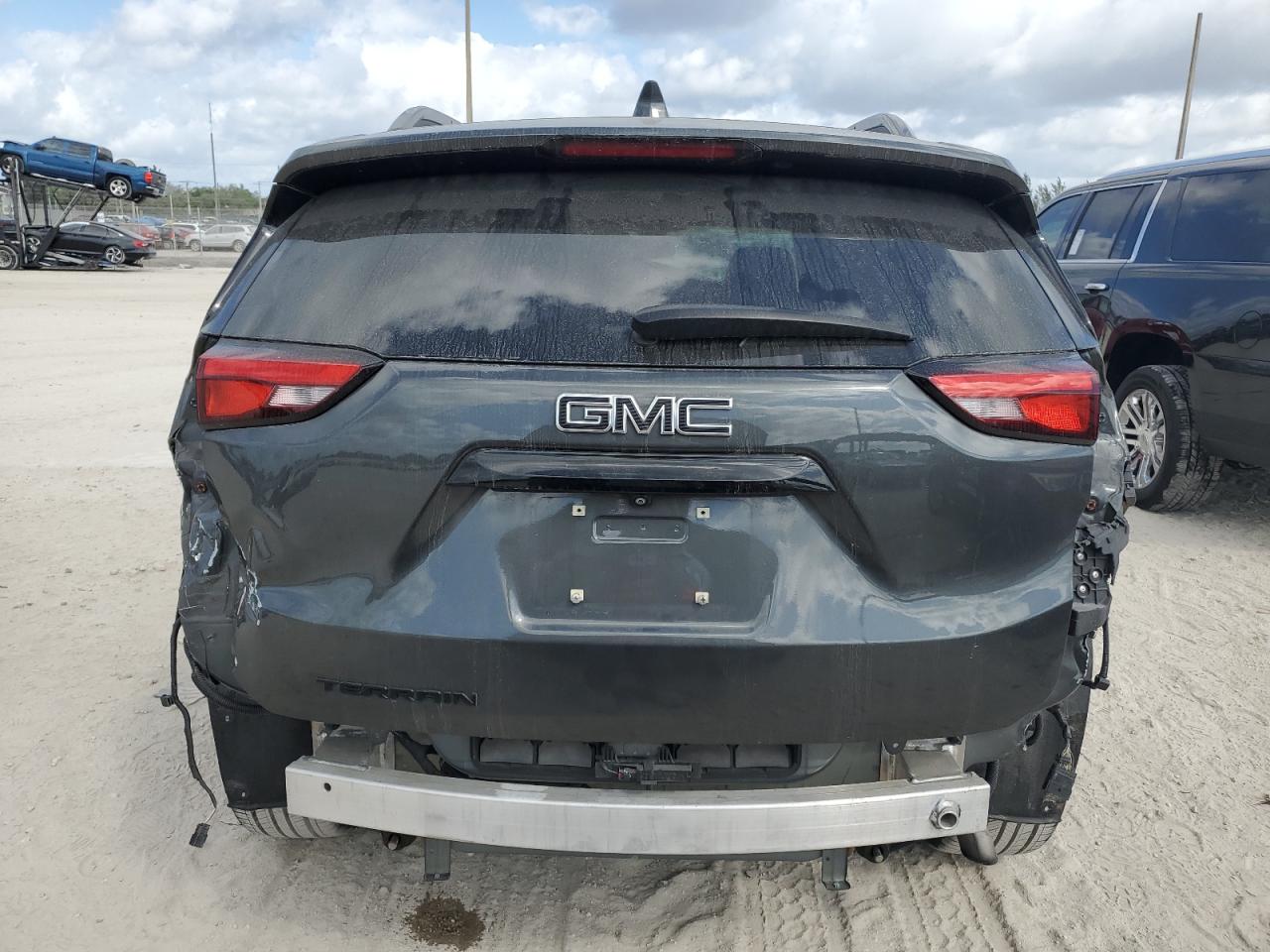 2021 GMC Terrain VIN 3GKALPEV8ML326487 Copart auction photo, rear end / front end damage thumbnail 6