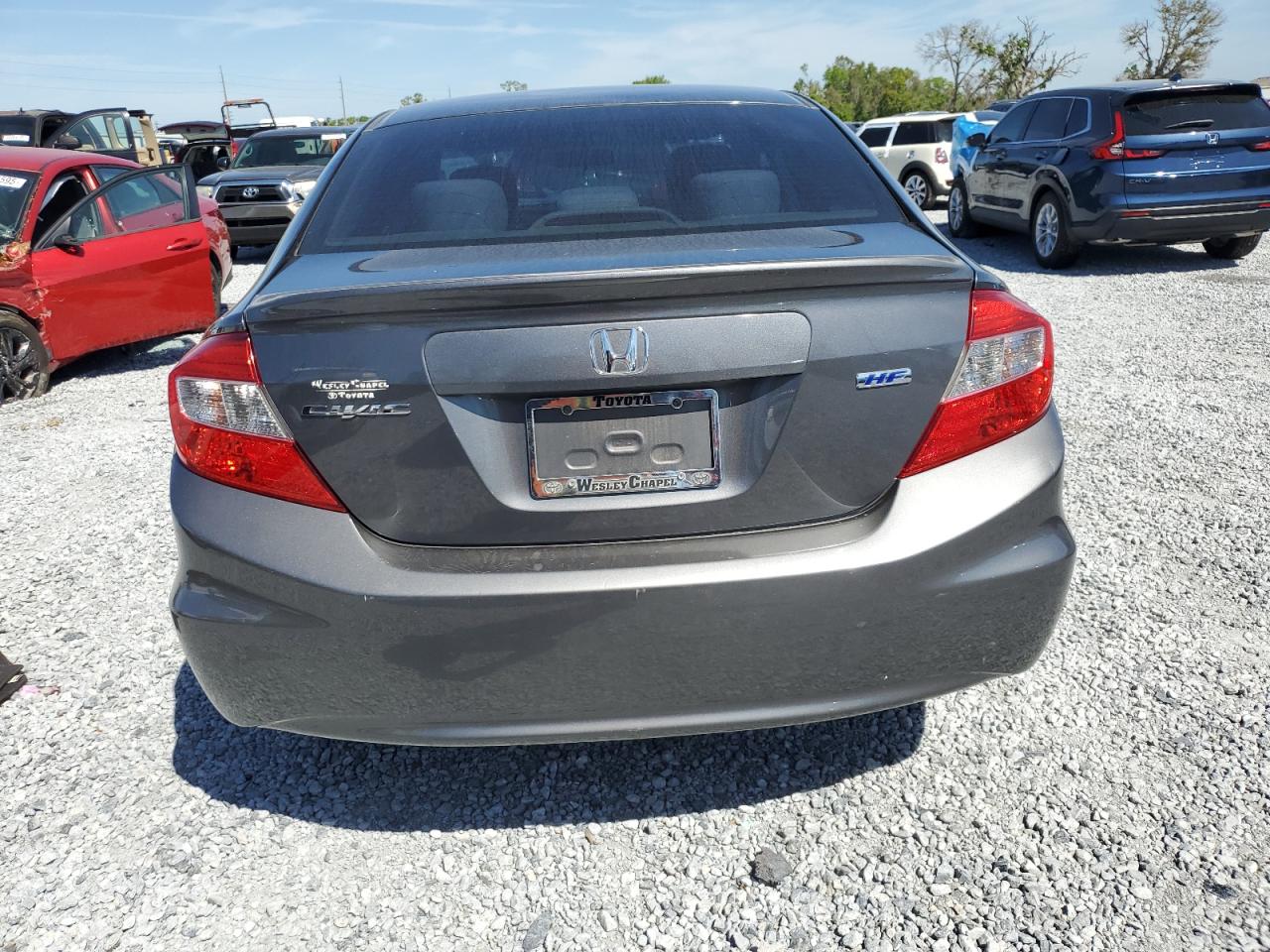 2012 Honda Civic VIN 2HGFB2F64CH525866 Copart auction photo, front end damage thumbnail 6