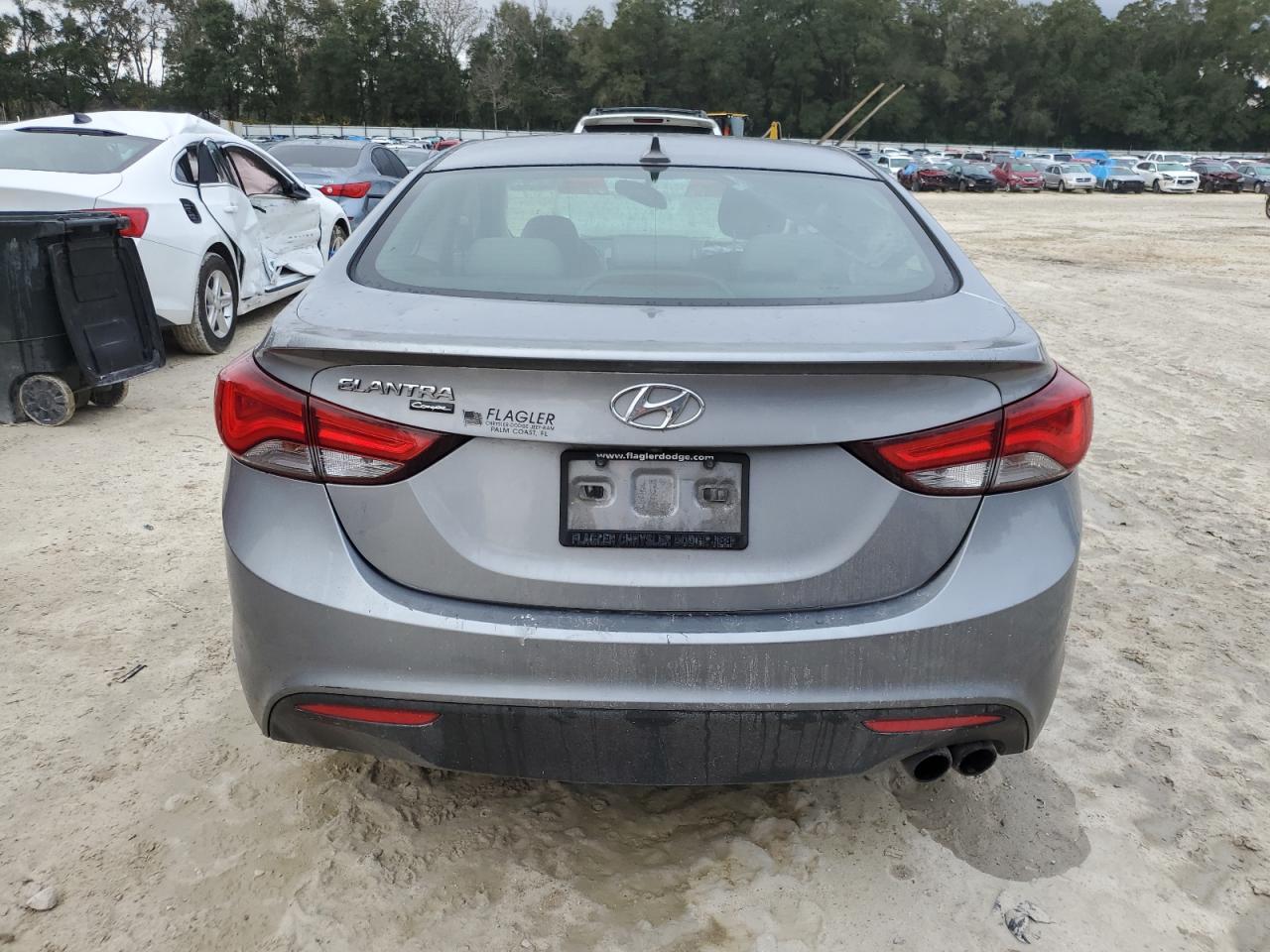 2014 Hyundai Elantra VIN KMHDH6AH5EU026736 Copart auction photo, front end damage thumbnail 6