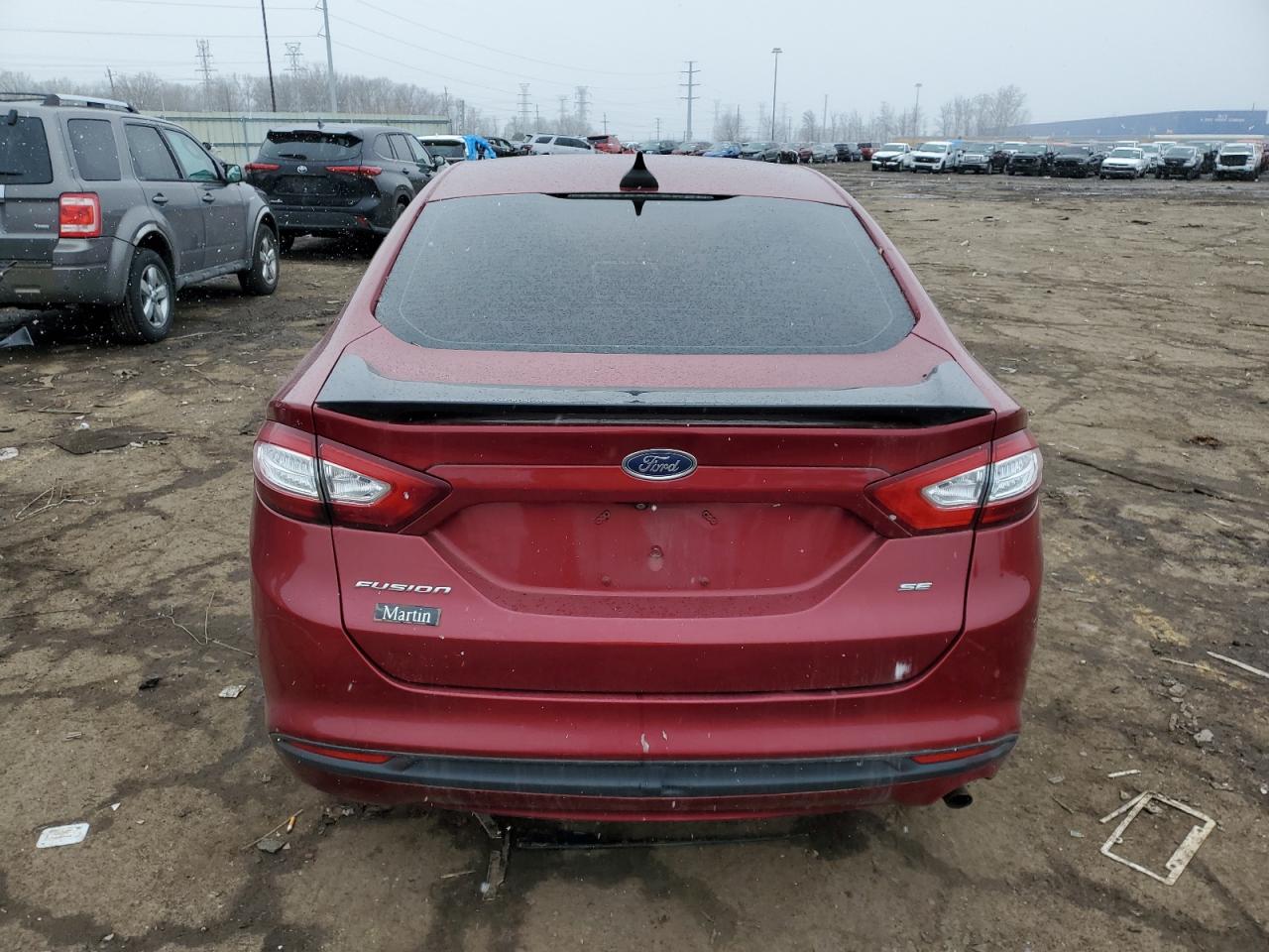 2016 Ford Fusion VIN 3FA6P0H79GR103585 Copart auction photo, front end / side damage thumbnail 6