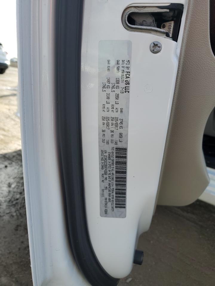 2019 Dodge Caravan VIN 2C4RDGCG9KR743360 Copart auction photo, front end damage thumbnail 13