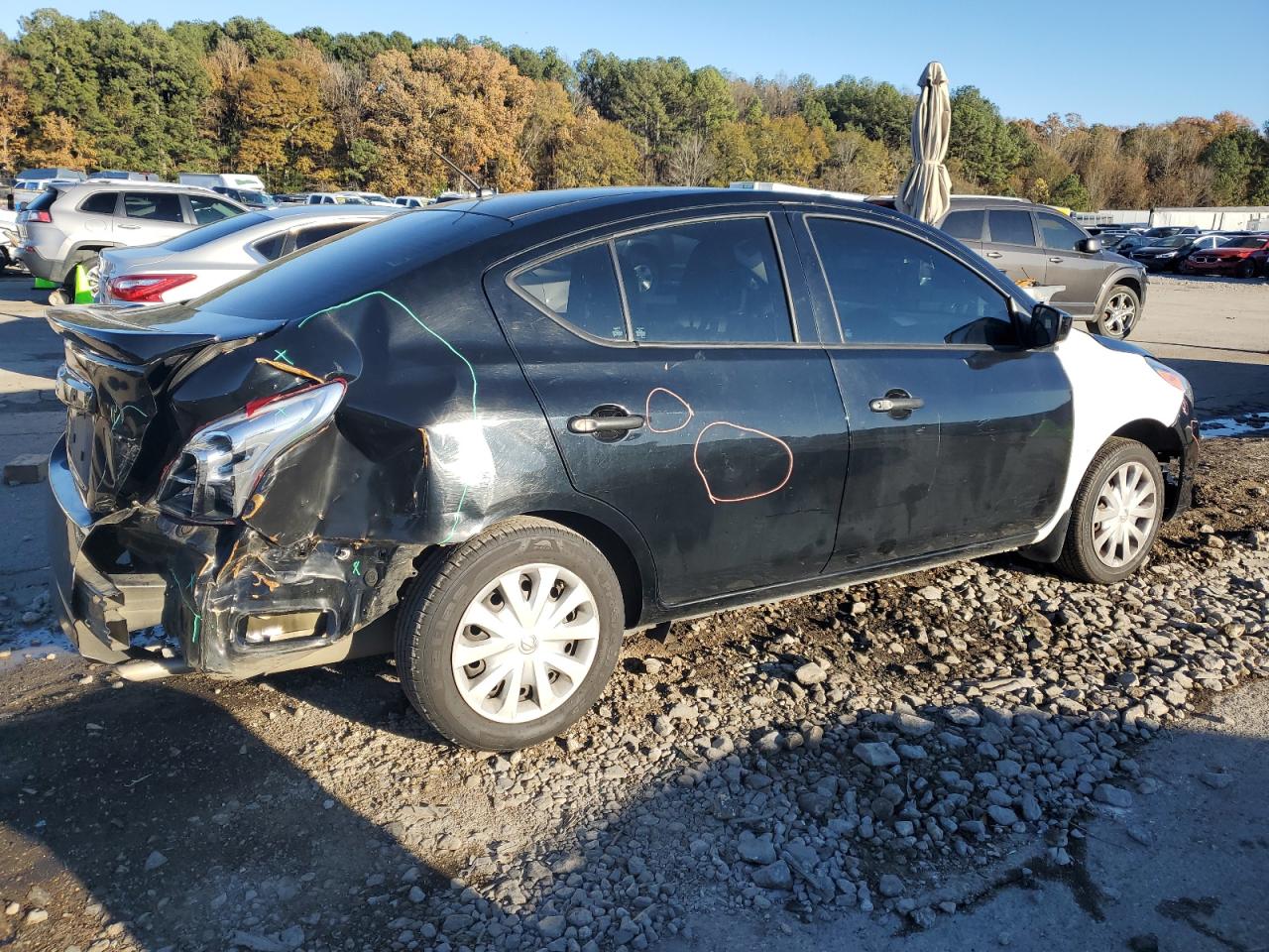 2019 Nissan Versa VIN 3N1CN7AP8KL808592 Copart auction photo, all over damage thumbnail 3