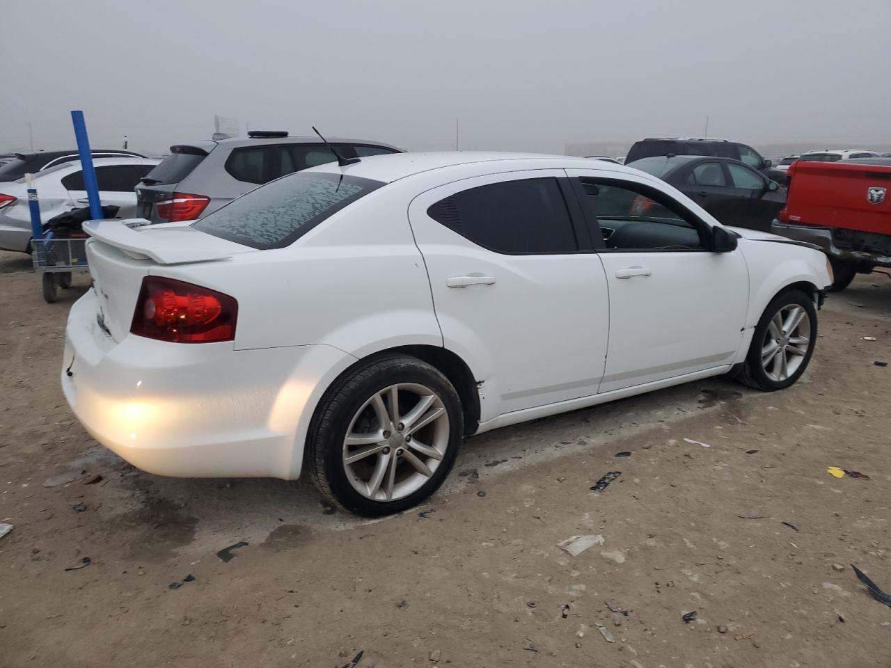 2012 Dodge Avenger VIN 1C3CDZAG6CN256026 Copart auction photo, front end / side damage thumbnail 3