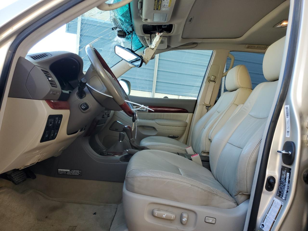 2008 Lexus GX VIN JTJBT20X280154713 Copart auction photo, top/roof / front end damage thumbnail 7