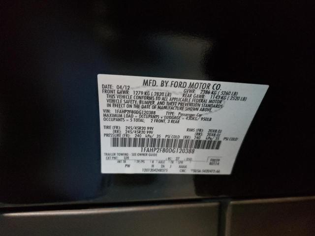 2013 Ford Taurus VIN 1FAHP2F80DG120388 Copart auction photo, side damage thumbnail 12