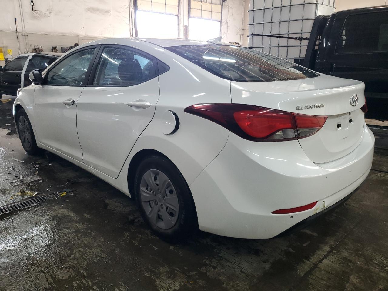 2016 Hyundai Elantra VIN 5NPDH4AE8GH703046 Copart auction photo, front end / side damage thumbnail 2