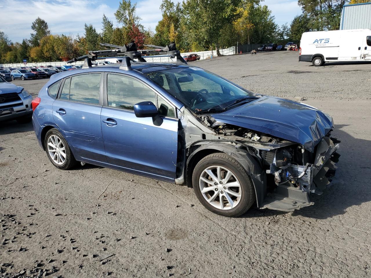2012 Subaru Impreza VIN JF1GPAC60CH233274 Copart auction photo, front end / side damage thumbnail 4