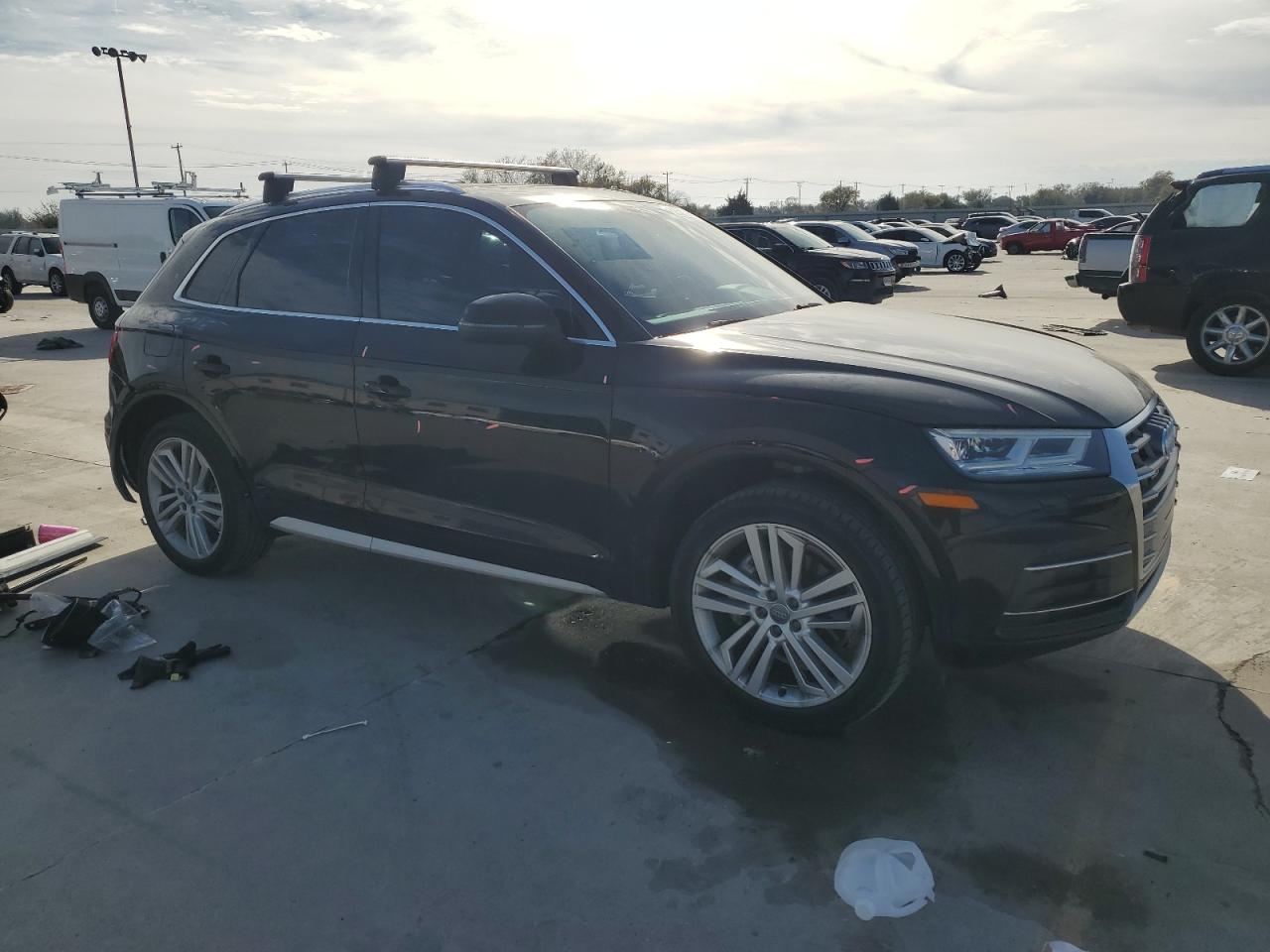 2018 Audi Q5 VIN WA1BNAFY9J2009650 Copart auction photo, side damage thumbnail 4