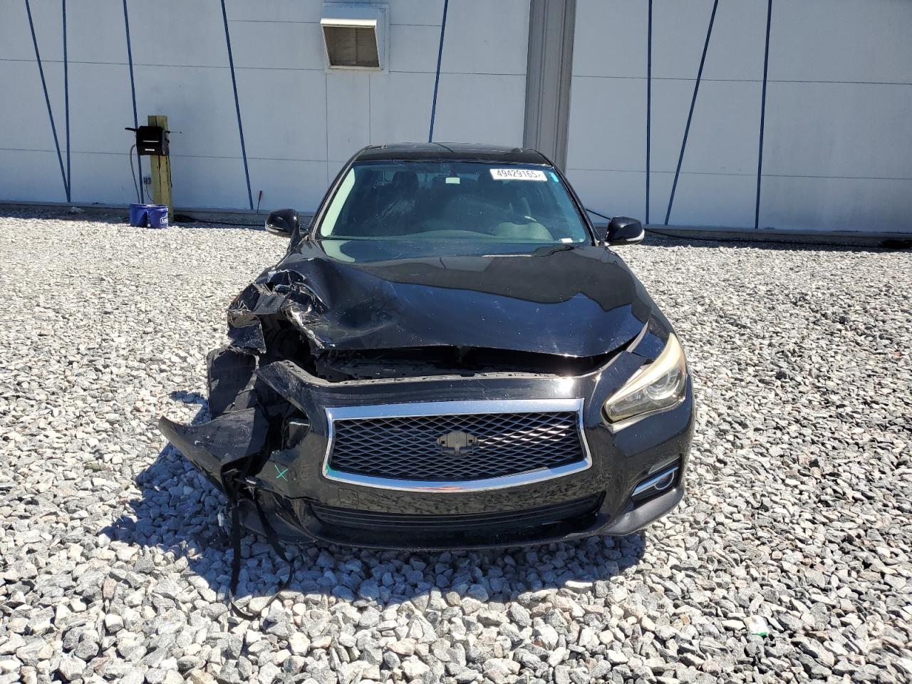 2015 Infiniti Q50 VIN JN1BV7AP8FM330410 Copart auction photo, front end damage thumbnail 5