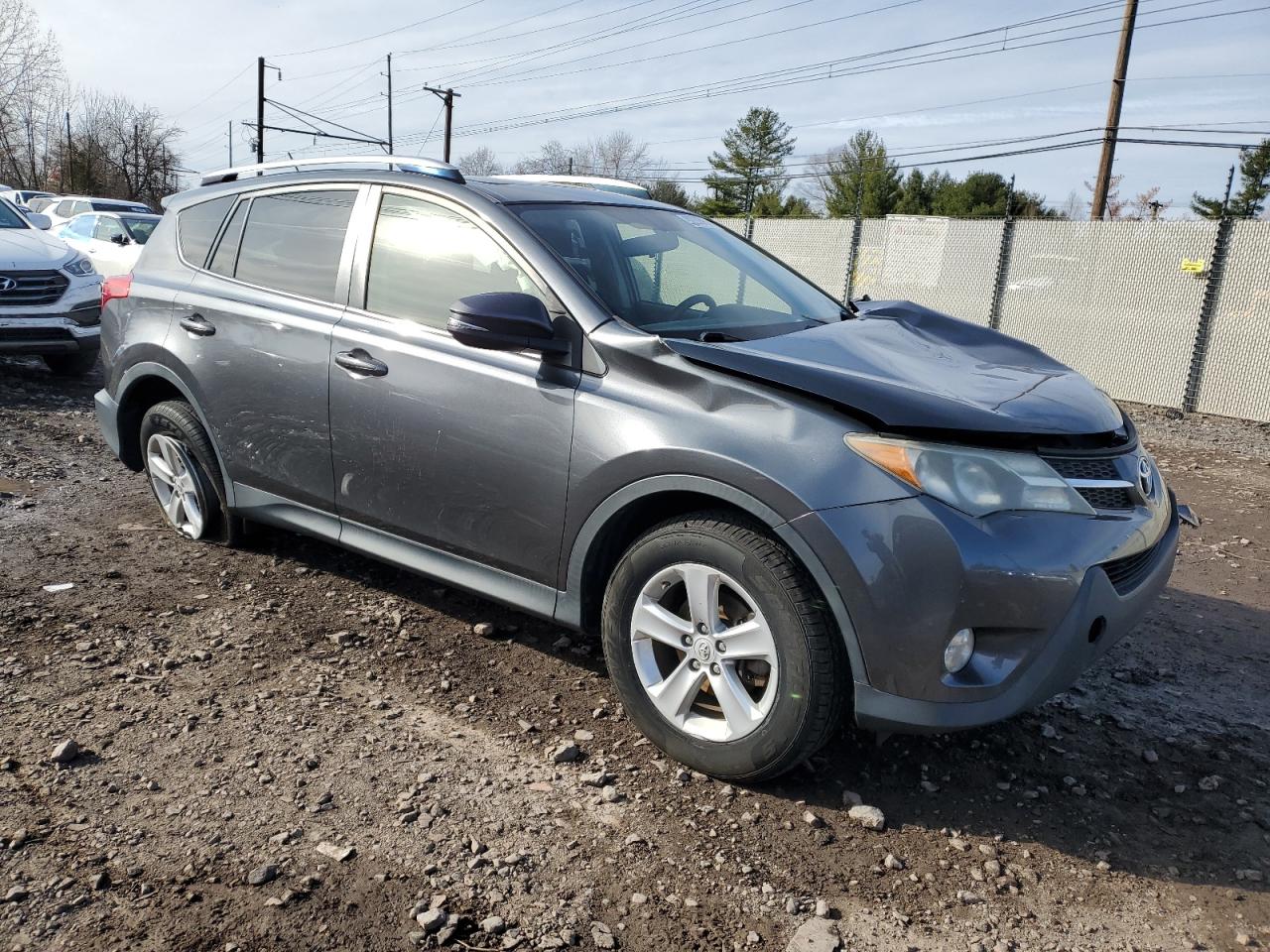 2014 Toyota RAV 4 VIN JTMRFREV9ED080820 Copart auction photo, front end / side damage thumbnail 4