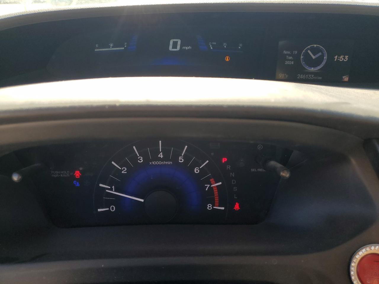 2015 Honda Civic VIN 2HGFB2F91FH525743 Copart auction photo, hail / side damage thumbnail 9