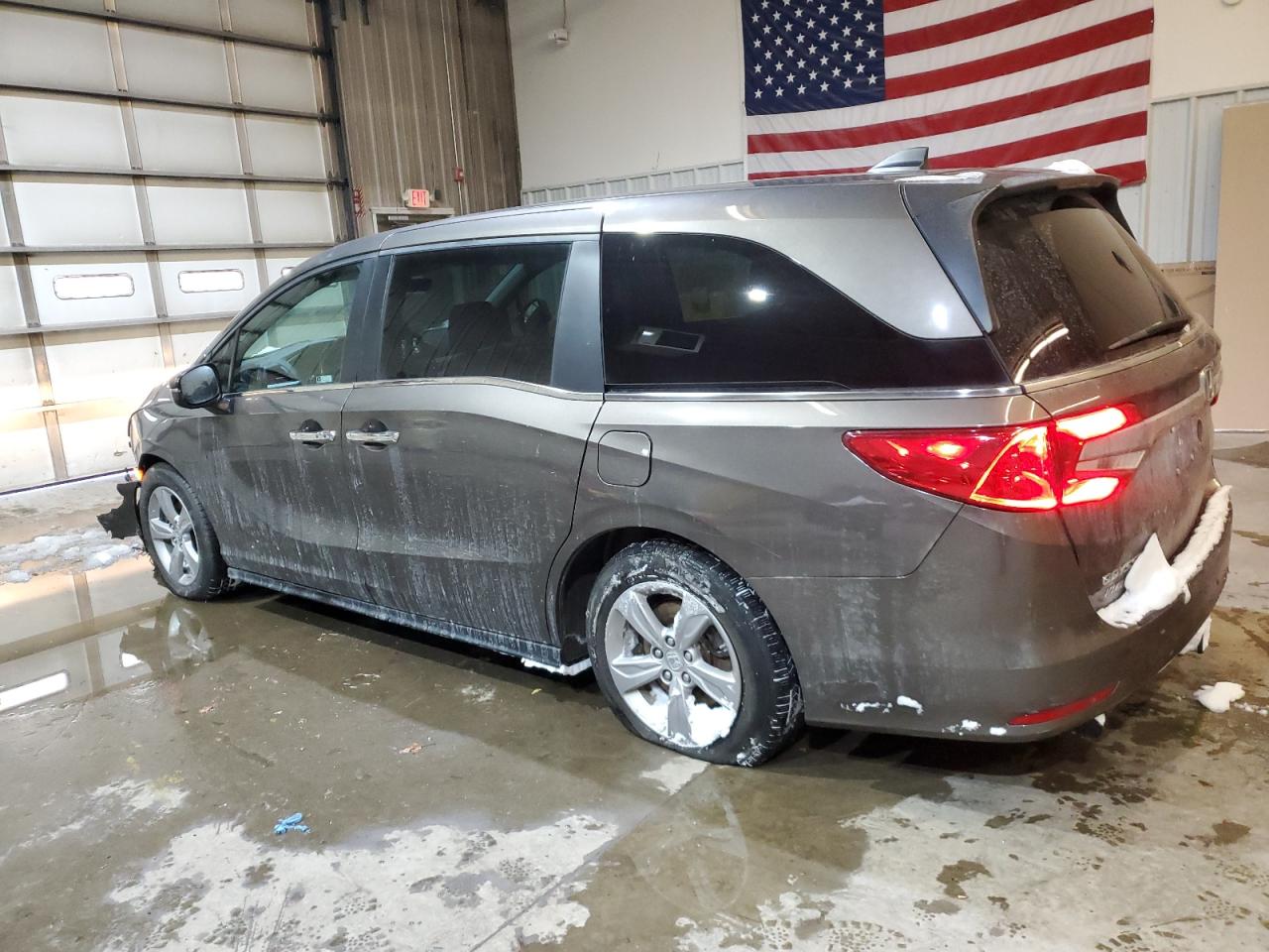 2020 Honda Odyssey VIN 5FNRL6H77LB012073 Copart auction photo, front end / side damage thumbnail 2
