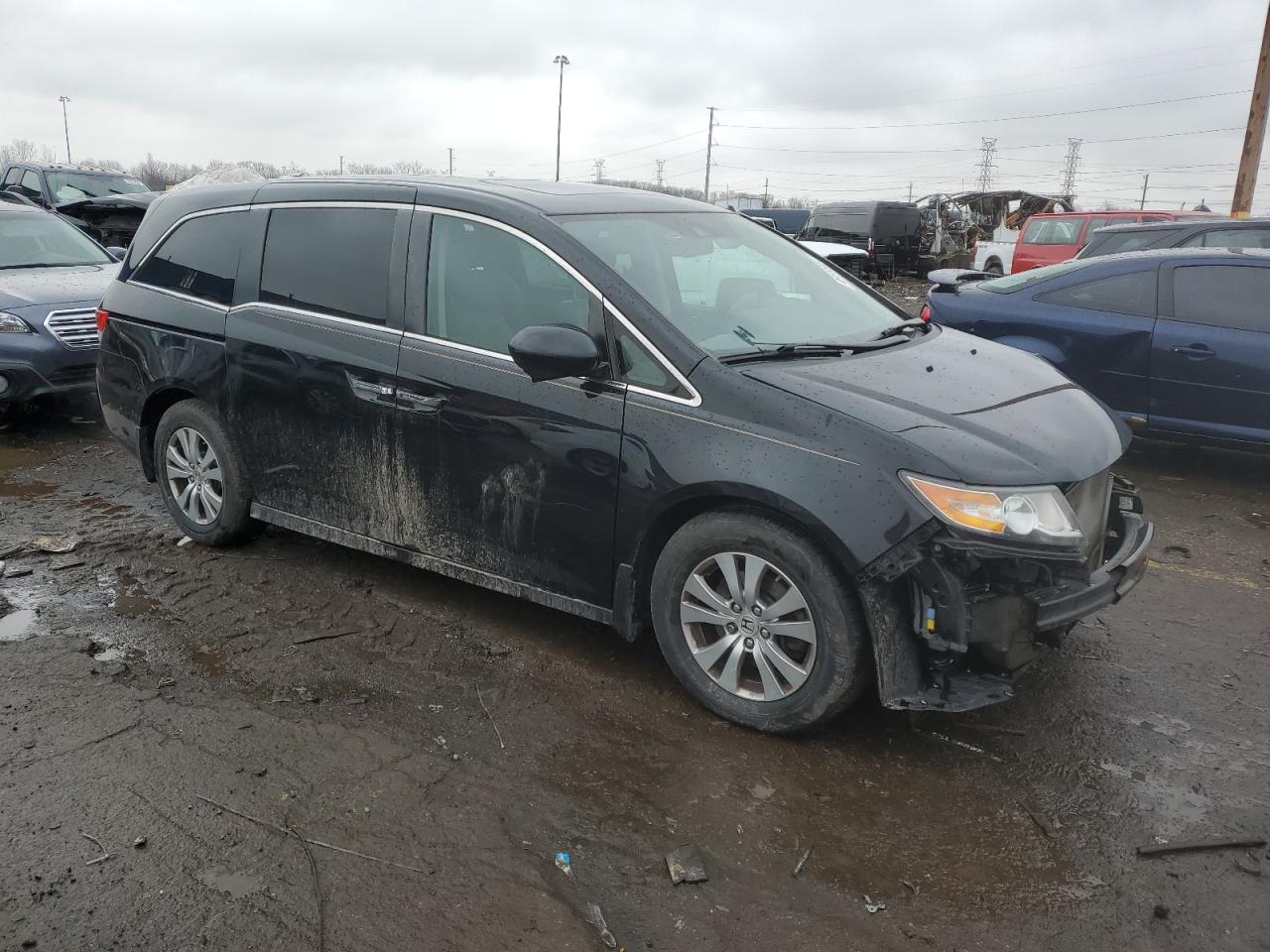 2017 Honda Odyssey VIN 5FNRL5H64HB004859 Copart auction photo, front end damage thumbnail 4