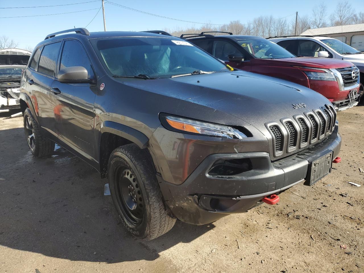 2014 Jeep Cherokee VIN 1C4PJMBS1EW161642 Copart auction photo, front end damage thumbnail 4