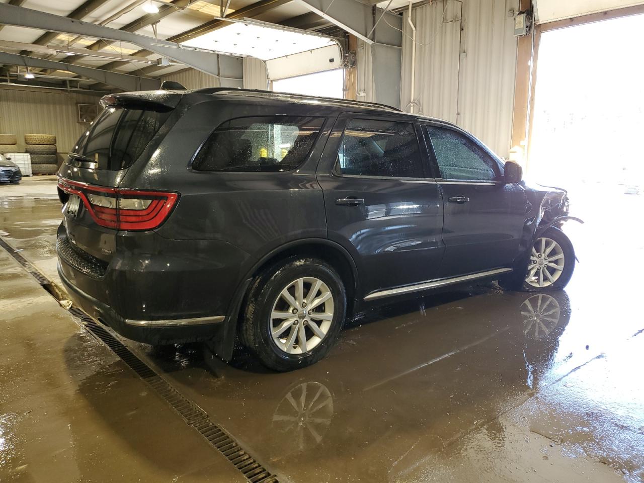 2014 Dodge Durango VIN 1C4RDJAG9EC301207 Copart auction photo, front end / side damage thumbnail 3