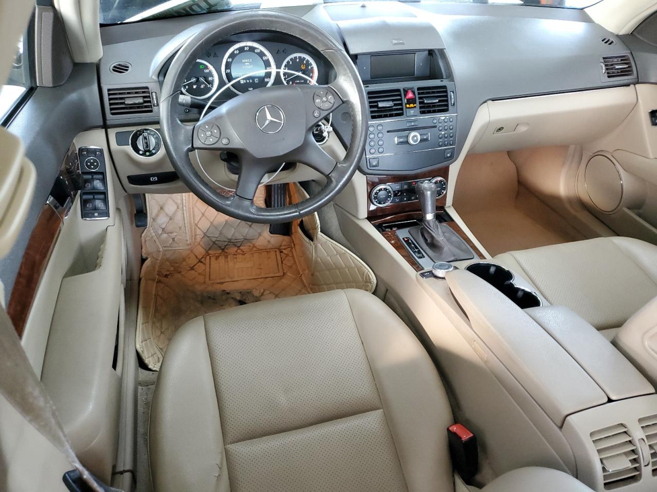 2009 Mercedes-Benz C-klasse VIN WDDGF54X89R051374 Copart auction photo, water/flood / minor dent/scratches damage thumbnail 8