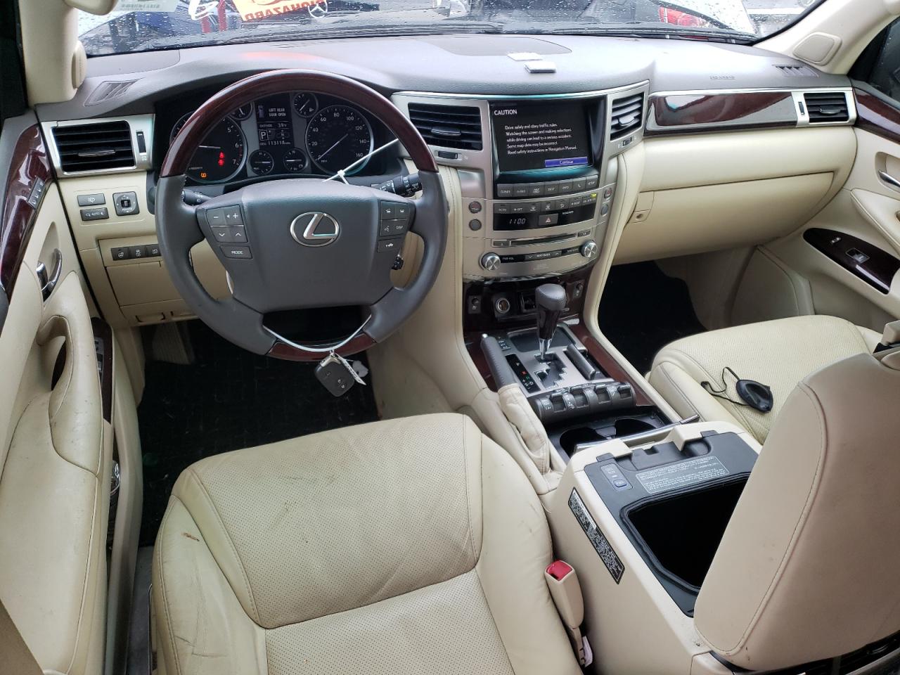 2013 Lexus LX VIN JTJHY7AX8D4107082 Copart auction photo, vandalism / all over damage thumbnail 8