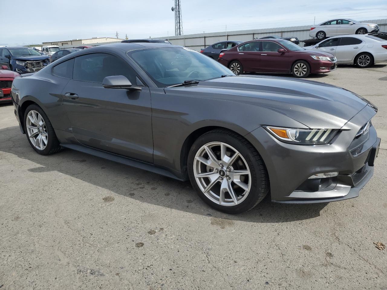 2015 Ford Mustang VIN 1FA6P8TH7F5370675 Copart auction photo, rear end damage thumbnail 4
