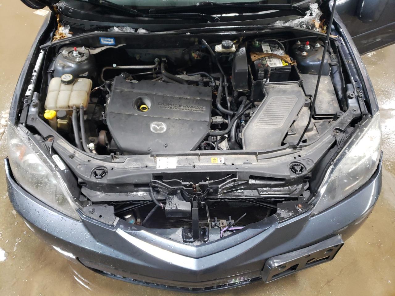 2009 Mazda 3 VIN JM1BK343591218953 Copart auction photo, front end / side damage thumbnail 11