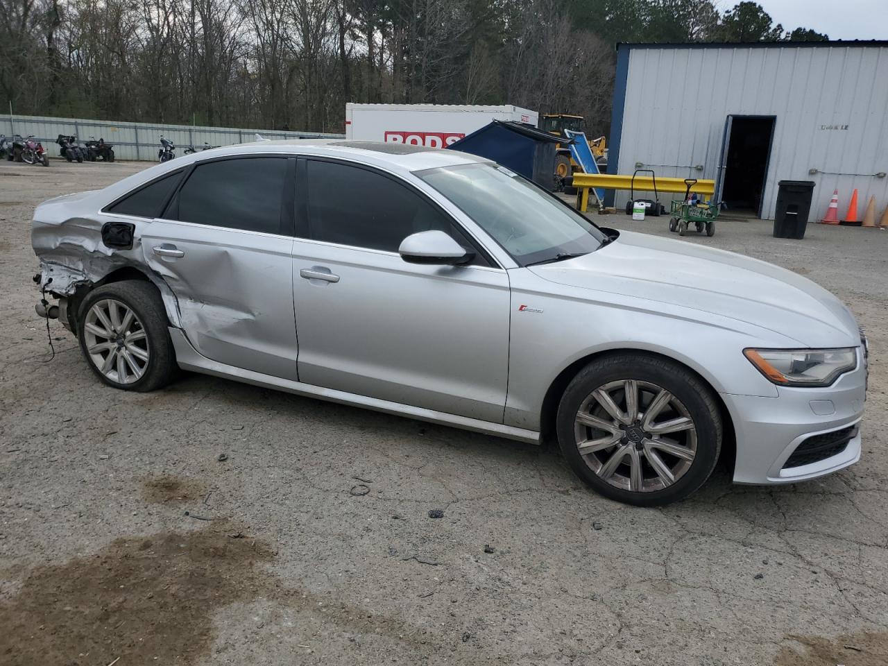 2015 Audi A6 VIN WAUFGAFC1FN005360 Copart auction photo, rear end / side damage thumbnail 4