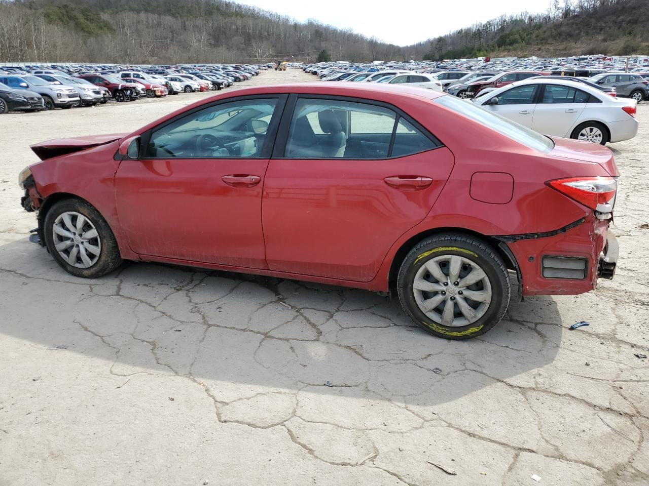 2016 Toyota Corolla VIN 2T1BURHE3GC559155 Copart auction photo, front end / side damage thumbnail 2