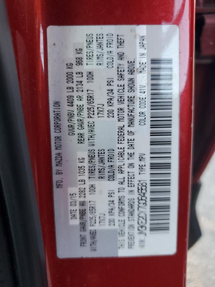 2016 Mazda CX-5 VIN JM3KE2CY7G0646581 Copart auction photo, rear end damage thumbnail 13