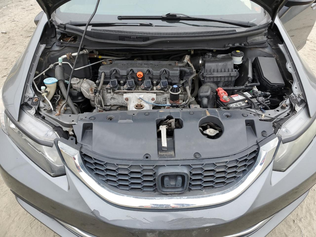 2013 Honda Civic VIN 2HGFB2F57DH570180 Copart auction photo, rear end damage thumbnail 11