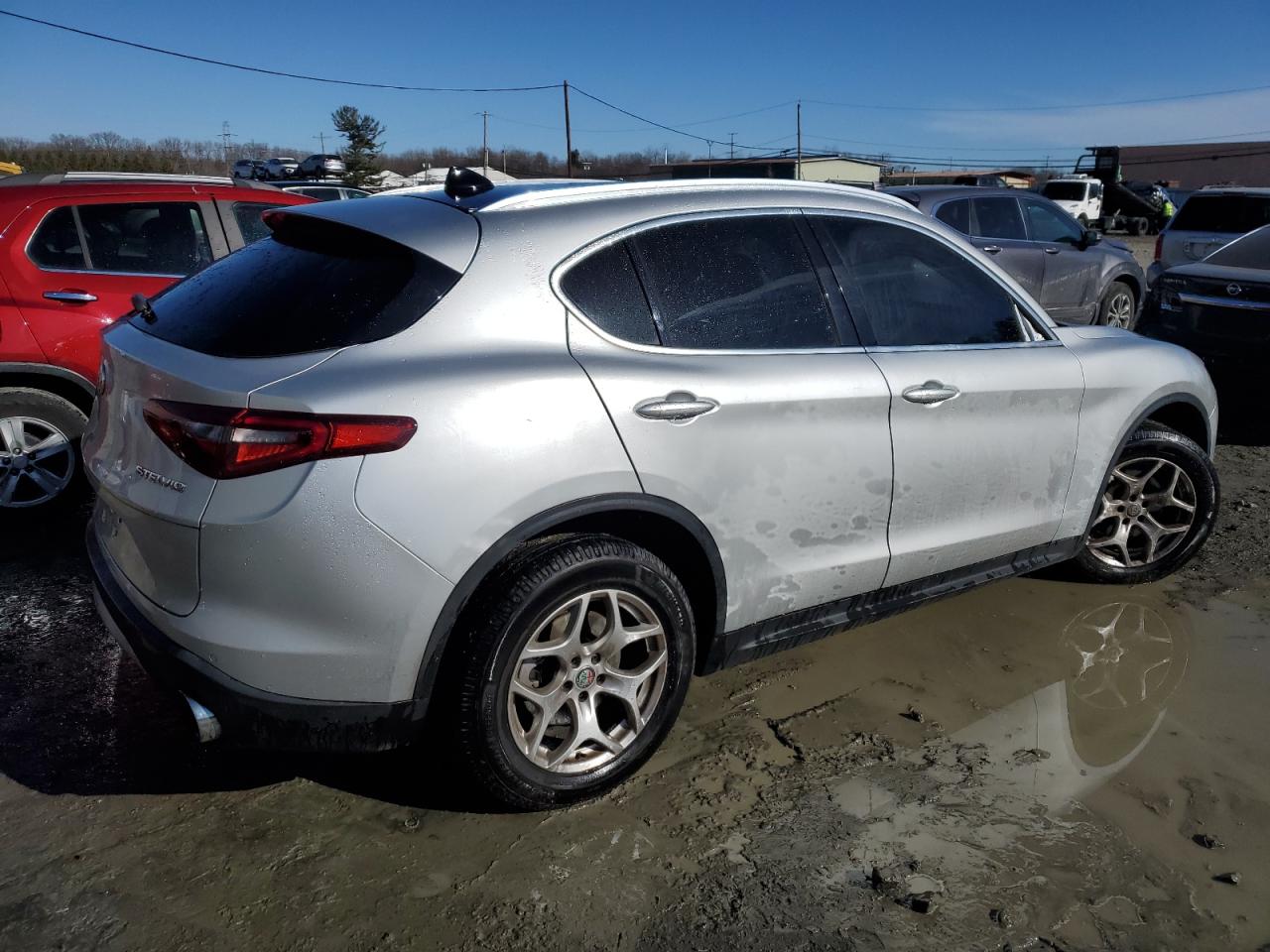 2020 Alfa Romeo Stelvio VIN ZASPAKAN3L7C90612 Copart auction photo, side damage thumbnail 3