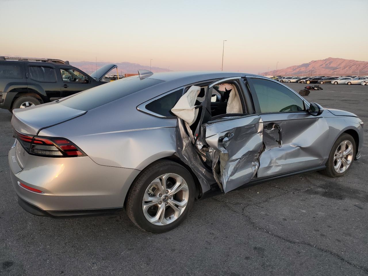 2023 Honda Accord VIN 1HGCY1F28PA043849 Copart auction photo, side damage thumbnail 3