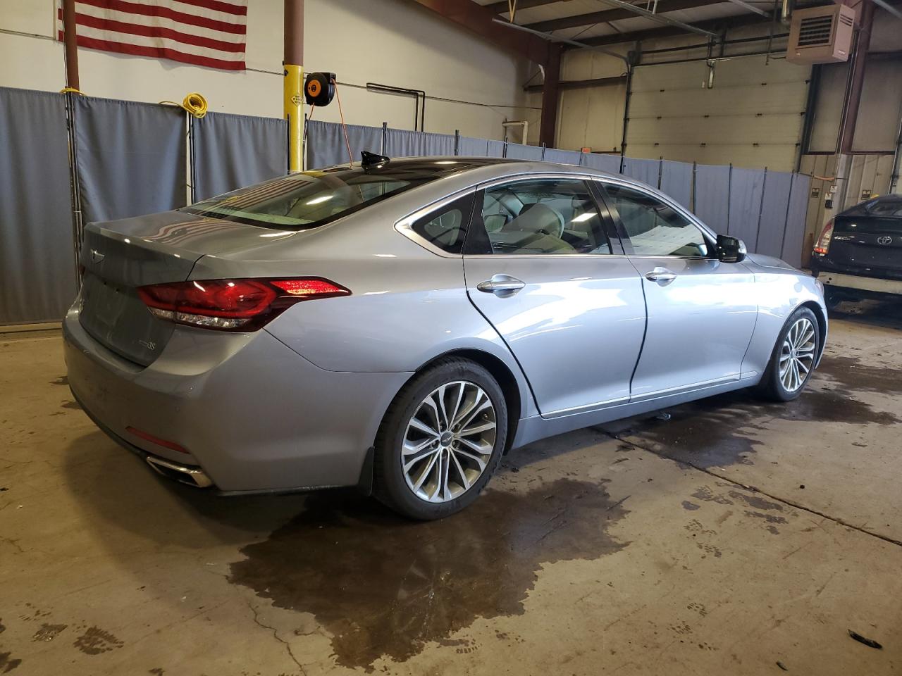 2016 Hyundai Genesis VIN KMHGN4JE1GU108580 Copart auction photo, undercarriage / front end damage thumbnail 3